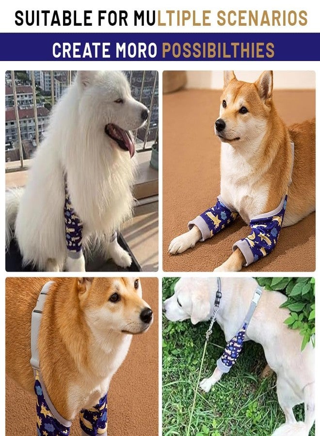 squishy Dog Elbow Protector, Dog Leg Protectors for Joint Support and Wound Protection, Adjustable Soft Fabric for Medium to Large Dogs, Ideal for Outdoor Activities and Post-Surgery Recovery - Image 4